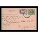 E)1913 ECUADOR, STAMP DUTY, ABDON CALDERON, POSTCARD TO GERMANY