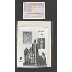 O) 2012 SPAIN, SILVER SEAL, ARTIST PROOF CATHEDRAL OF LEON-CATEDRAL DE LEON, VIR