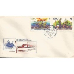 B)1976 CARIBBEAN, SOLDIERS, BOAT, REVOLUTION, ANNIVERSARY OF THE LANDING OF 