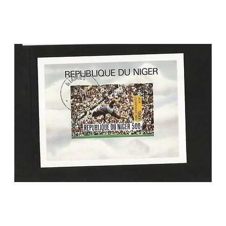 B)1980 NIGER, ATHLETICS, OLYMPIC GAMES, MOSCOW 80`, HIGH JUMP, MNH 