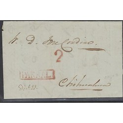 o) 1846 MEXICO, MEXICO PRESTAMP RED PARRAL, TO CHIHUAHUA RED BOX, COMPLETE LETTE