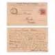 E) 1894 GERMANY, LEIPZIG POST CARD, REICHPOST TO ECUADOR, XF 