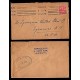 E)1913 GREAT BRITAIN, POSTAGE REVENUE, FANCY CANCE,. CIRCULATED COVER TO USA, XF