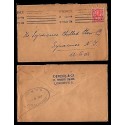 E)1913 GREAT BRITAIN, POSTAGE REVENUE, FANCY CANCE,. CIRCULATED COVER TO USA, XF