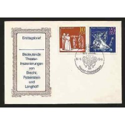 G)1973 GERMANY, KING LEAR- MIDSUMMER MARIAGE, GREAT THEATRICAL PRODUCTIONS FDC, 