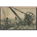 O) 1925 ITALY, BOAT 1915, MARINA DI CARRARA, LOADER BRIDGE, POSTAL CARD F