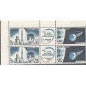 E)1965 FRANCE, PLACING ON SATELLITE ORBIT FIRST FRENCH, SPACE, GALAXY, BLOCK OF 