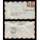 E)1953 NETHERLANDS, QUEEN JULIANA,312 A76, PAIR OF 2, AIR MAIL, CIRCULATED COVE
