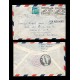 E)1954 FRANCE, FENCING, STRIP OF 2, AIR MAIL, CIRCULATED COVER TO MEXICO D.F, RA