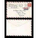 E)1967 UNITED STATES, SILHOUETTE OF JET AIRLINER, UC34 UC8, AIR MAIL, CIRCULATED