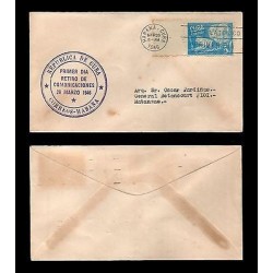 E)1946 CARIBBEAN, AGED COUPLE, 398 A130, FDC 