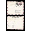 E)1965 ITALY, POSTE ITALIANE, PAIR OF 3, AIR MAIL, CIRCULATED COVER TO MEXICO