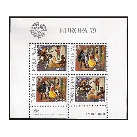 G)1979 PORTUGAL, CEPT, MAIL DELIVERY , 16TH CENTURY-MAIL DELIVERY 19TH CENTURY, 