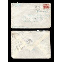 E)1953 UNITED STATES, DC-4 SKYMASTER, C33 AP19, AIR MAIL, CIRCULATED COVER FROM LOS ANGELES-CALIF, TO MEXICO D.F, G