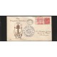 E)1950 CARIBBEAN, PRO CHILDREN'S HOSPITAL, LIBERTY CARRYING FLAG AND CIGAR, RA10 PT7, 421 A146, SEMI POSTAL STAMP, FDC