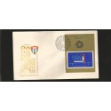 E)1972 CARIBBEAN, SUMMER OLYMPICS GAMES, MUNICH, GYMNASTICS, 1722 A448, IMPERFORATED, S/S, FDC