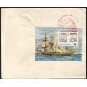 B)1987 CARIBBEAN, BOAT, SEA, STAMP, EXFILNA 87, 10TH NATIONAL. STAMP EXPOSITION, HOLGUIN, SC 2927 A814, CARD