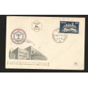 E)1952 ISRAEL, MANHATTAN SKYLINE AND AMERICAN ZIONISTS HOUSE, SC 65 A28, FDC