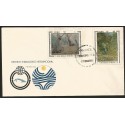 B)1972 CARIBE, FOREST, INTL. HYDROLOGICAL DECADE, LANDSCAPES, TREE TRUNKS, FOREST AND BROOK, SC 1723 A449, FDC 