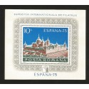 E)1975 SPAIN, INTERNATIONAL PHILATELIC EXHIBITION, PALACE, SOUVENIR SHEET, MHN