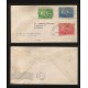 B)1948 CARIBE, MOTHER AND CHILD, WITHDRAWAL OF COMMUNICATIONS, PAIR OF 3, SC 415-417 A142, FDC