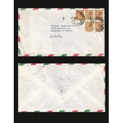B)1965 FRANCE, SAINT FLOUR, SC 1072 A408, PREFERRED GIFT A BROCHURE OF POSTAL SAVINGS, CIRCULATED COVER FROM FRANCE TO MEX, XF
