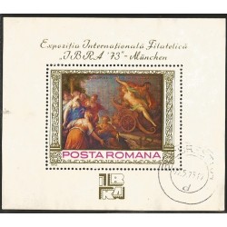 B)1973 ROMANIA, IBRA MUNCHEN, INTERNATIONAL STAMP EXHIB. , THE RAPE OF PROSERPINA, BY HANS VON AACHEN, SC 2418 A723, MNH