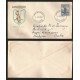 B)1956 DENMARK, SOLDIER STATUE AT FREDERICIA, CIRCULATED COVER FROM DENMARK TO HABANA, FDC
