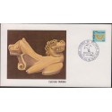 B)1980 COLOMBIA, ART, CULTURE, ROUND TAIRONA, FDC