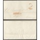 RG)1844 MEXICO, 2 REALES AND SAN DIMAS LINEAL RED CANC., CIRCULATED COVER TO DURANGO, XF