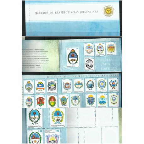 O) 2016 ARGENTINA, COAT OF ARMS OF ARGENTINE PROVINCES -ARMOIRIES, BOOKLETS, XF