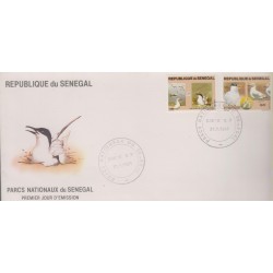 B)1981 SENEGAL, BIRD, FAUNA, CASPIAN TERN AND SEA GULLS, KALISSAYE BIRD SANCTUARY, NATIONAL PARK WILDLIFE, FDC