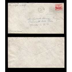B)1953 USA, AIRPLANE, AIRMAIL, CIRCULATED COVER FROM USA TO MEXICO, XF