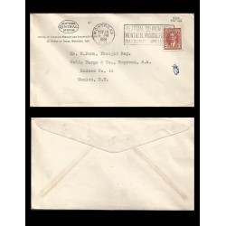 B)1938 CANADA, KING, ROYAL, GEORGE VI, MOSTREAL MUSICAL FESTIVAL, CIRCULATED COVER FROM CANADA TO MEXICO, XF