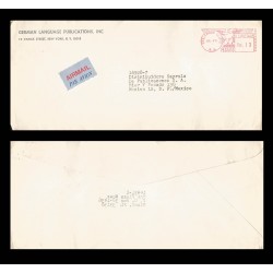 B)1974 USA, EAGLE, GERMAN LENGUAGE PUBLICATIONS, AIRMAIL, CIRCULATED COVER FROM USA TO MEXICO, XF