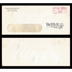 B)1974 USA, EAGLE, FIESTA PUBLISHING CORP, U.S POSTAGE, CIRCULATED COVER FROM USA - MIAMI TO MEXICO, XF
