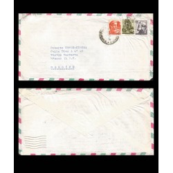 B)1961 ITALY, PAINTINGS, PORTRAIT, MIGUEL ANGEL, EZEQUIEL, MICHELANGELO, CIRCULATED COVER FROM ITALY FROM MEXICO, AIRMAIL, XF