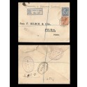 B)1919 GREAT BRITAIN, KING GEORGE VI, CIRCULATED COVER FROM GREAT BRITAIN TO PERU, XF