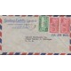 B)1960 HONDURAS, ROYAL, VIEW OF BELIZE FROM FORT GEORGE, BRITISH HONDURAS, AIRMAIL, CIRCULATED COVER FROM HONDURAS TO USA, XF
