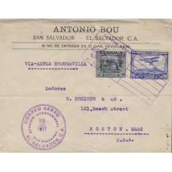 B)1931 EL SALVADOR, AIRPLANE, PEOPLE, CONSPIRACY OF 1811, WATERLOW AND SONG LTD LONDRES, XF