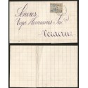 G)1872 MEXICO, 25 CTS., PUEBLA DISTRICT, 4 70, CIRCULAR CORREOS PUEBLA DATED CANC., CIRCULATED COVER TO VERACRUZ, XF