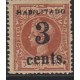 O) 1898 CARIBE, FAKE, HABILITADO 3 CENTAVOS - OCCUPATION, KING ALFONSO XIII, XF