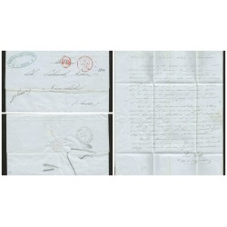 O) 1849 SWITZERLAND, COVER FROM GENEVA TO NEUCHATEÑ, LUIS AN CO - PD,WITH CONTENT XF