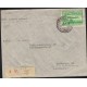 O) 1938 PERU, 2 SOLES GREEN- AIRCRAFT, WATERLOW Y SONS, COVER REGISTERED TO GERMANY, 