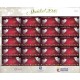 O) 2016 COLOMBIA, ANGELS OF CHRISTMAS, TRUWHITE PAPER, INVISIBLE FLUORESCENT, BLOCK FOR 20 STAMPS, MNH TINT