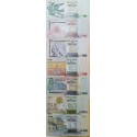 O) 2011 TO 2015 URUGUAY, BANKNOTE, PAPER MONEY, COMPLETE SERIES UYU-ISO 4217, HERITAGE, TRIBUTE TO PERSONALITIES, UNC