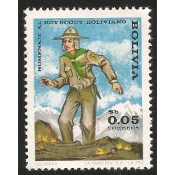 J)1970 BOLIVIA, HONORING THE BOLIVIAN SCOUT MOVEMENT, SINGLE MINT
