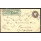 J) 1887 MEXICO, EXPRESS WELLS FARGO, 5 CENTS BROWN, CIRCULATED COVER, FROM MEXICO TO CALIFORNIA, POSTAL STATIONARY