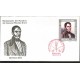 J) 1986 MEXICO, BICENTENARY OF THE BIRTH OF GENERAL NICOLÁS BRAVO, WITH EMBOSSED, SET OF 3 FDC 