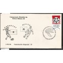 J) 1983 MEXICO, PARAGUAY-MEXICO, BALL, SPECIAL CANCELLATION, II WORLD YOUTH FOOTBALL CHAMPIONSHIP, FDC 